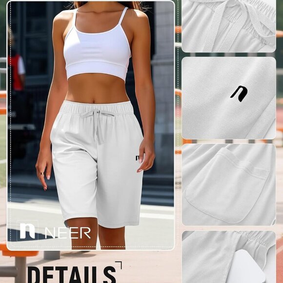 3 Pack Women's Quick Dry Shorts - Black, White, Dark Grey - X-Large - Picture 5 of 6